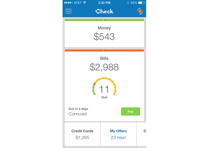 Check.me: Mobile Bill Pay Application – screenshot 3