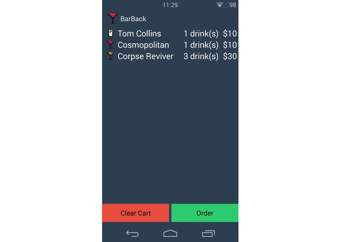 BarBack – screenshot 2