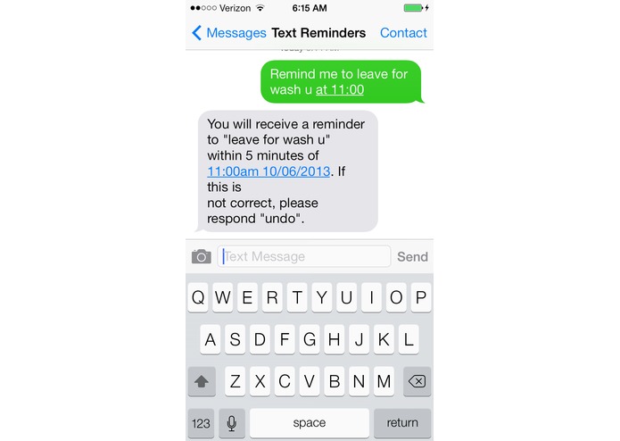 Reminders by Text – screenshot 3
