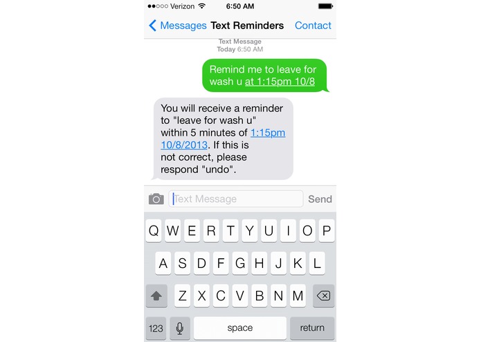 Reminders by Text – screenshot 4