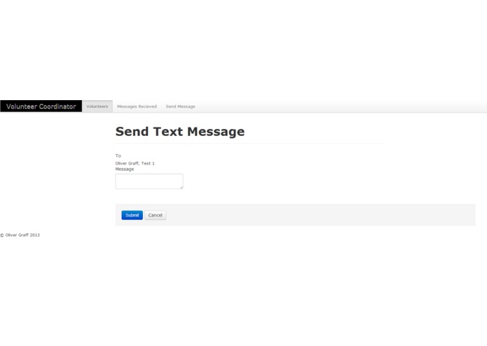 Volunteer Coordinator Webapp – screenshot 2