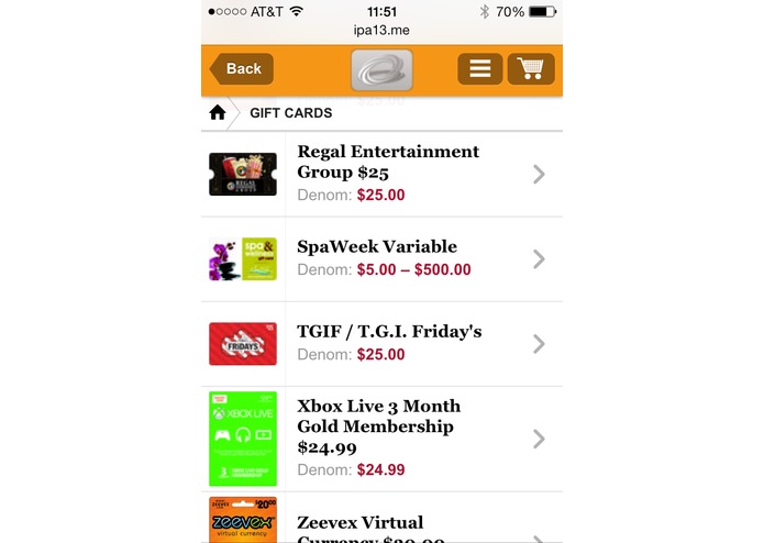 InComm Digital Solutions - Giftcards – screenshot 3
