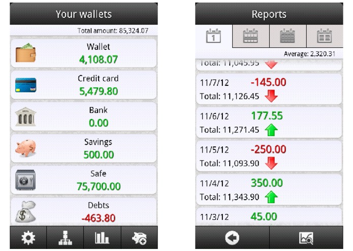 MyWallets – screenshot 2