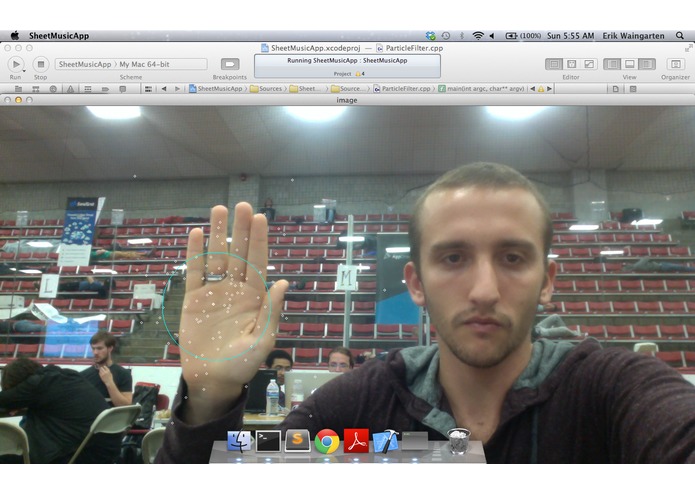 Particle Filter Algorithm for Video Tracking – screenshot 3