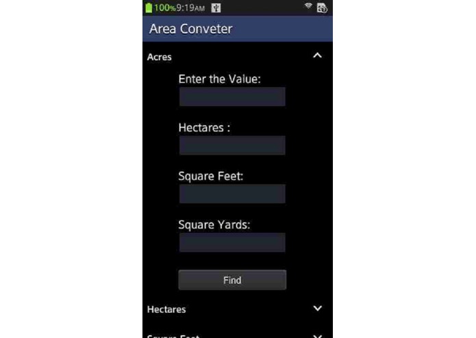 Area Converter – screenshot 1