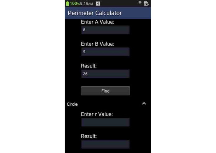 PerimeterCalculator – screenshot 1