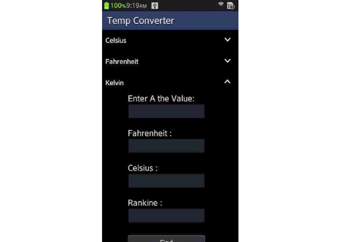 TempConverter – screenshot 1