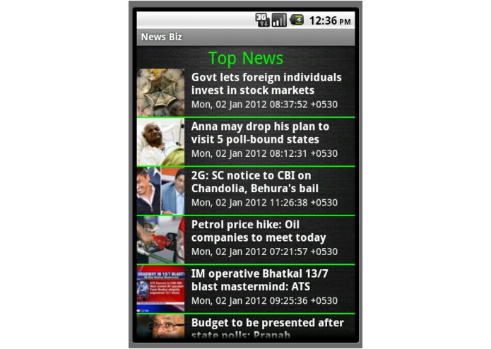 NewsBiz – screenshot 1