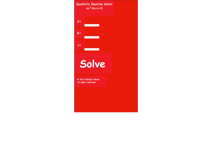Quadratic Equation Solver – screenshot 3