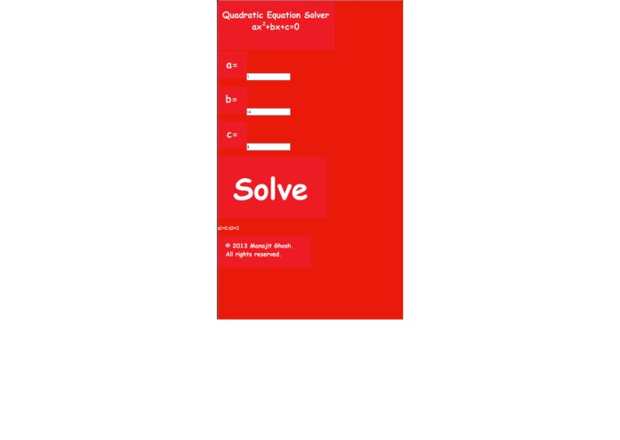 Quadratic Equation Solver – screenshot 4
