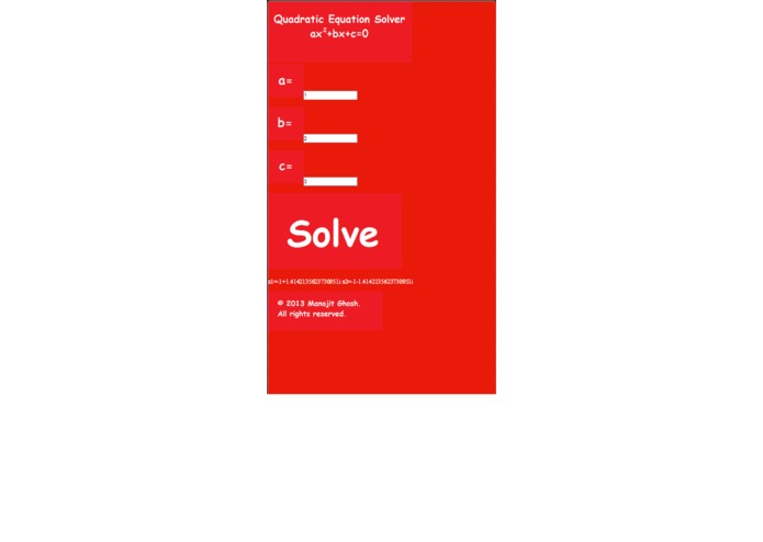 Quadratic Equation Solver – screenshot 5