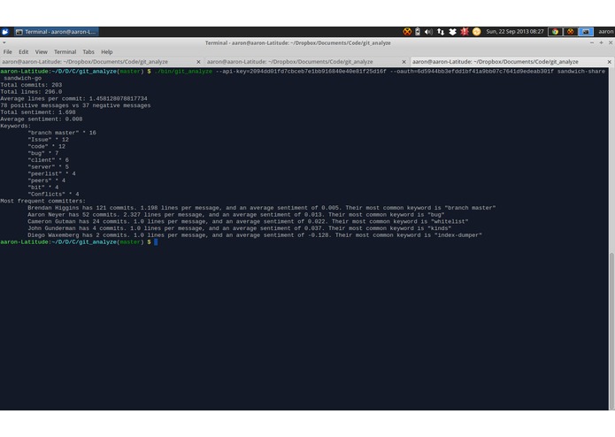 Git Analyzer – screenshot 1