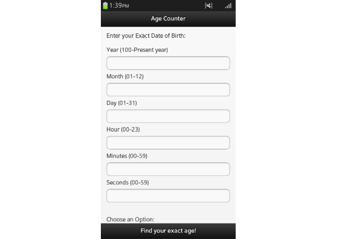 Age Counter – screenshot 1