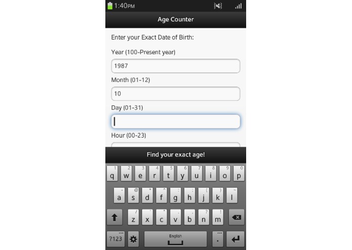 Age Counter – screenshot 2