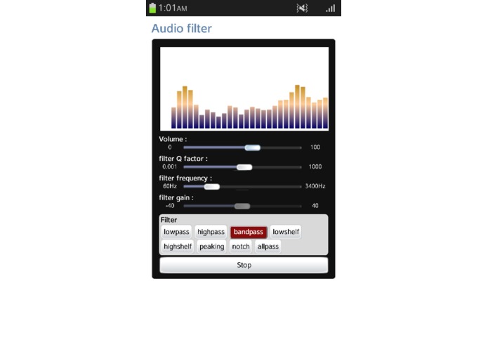 Audio FIlter – screenshot 2
