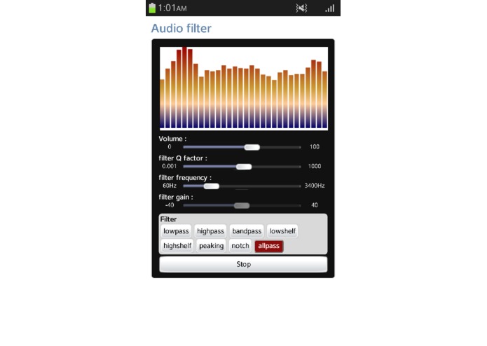 Audio FIlter – screenshot 3