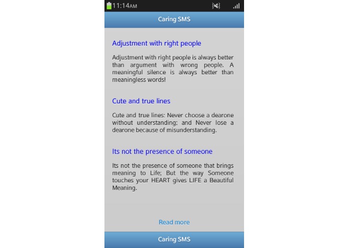 Caring SMS – screenshot 2