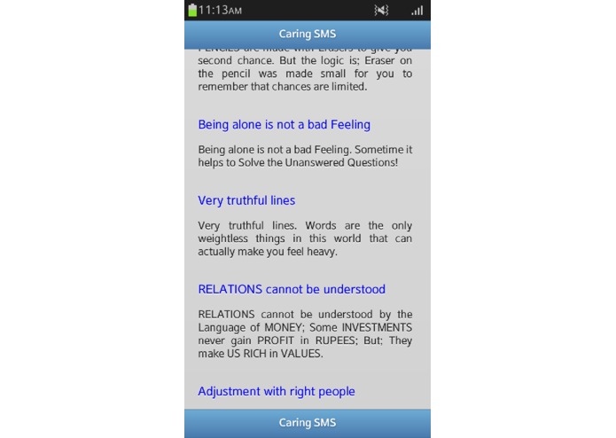 Caring SMS – screenshot 3