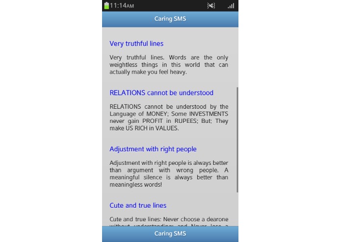 Caring SMS – screenshot 4
