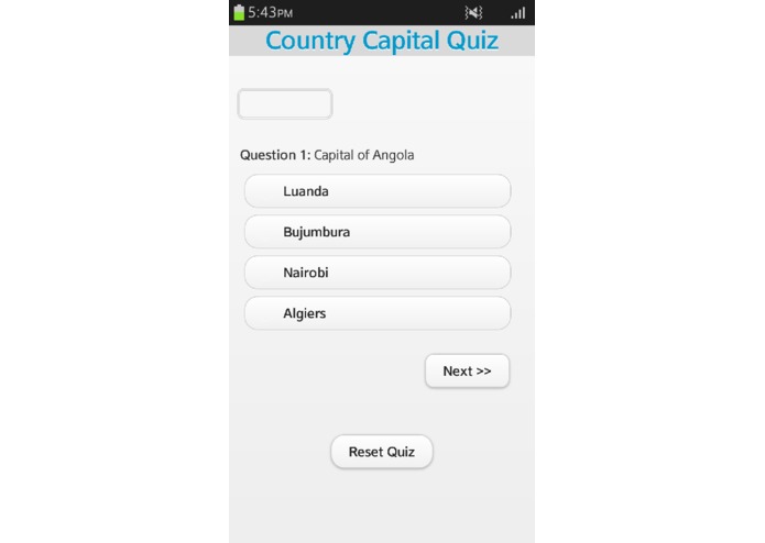 Country Capital Quiz – screenshot 1