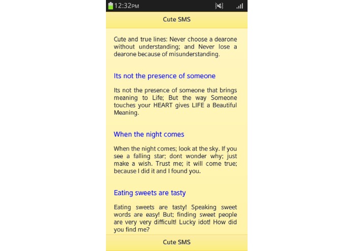 Cute SMS – screenshot 4