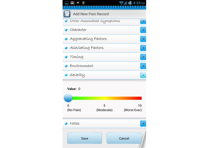 Manage My Pain for Android – screenshot 3