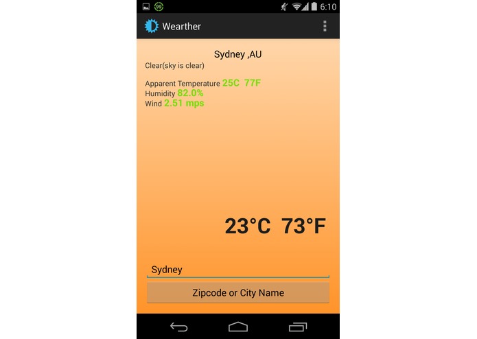 Wearther – screenshot 2