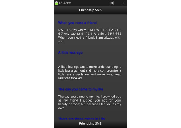 Friendship SMS – screenshot 3
