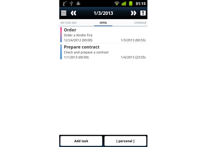 TimeAct To-Do / Tasks List – screenshot 4