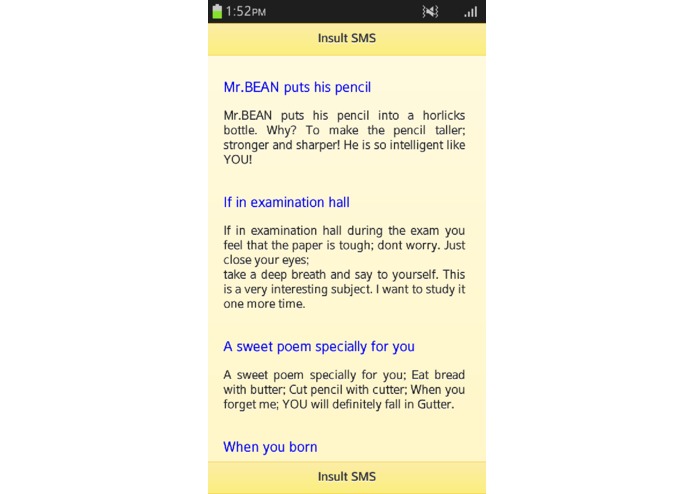 Insult SMS – screenshot 2