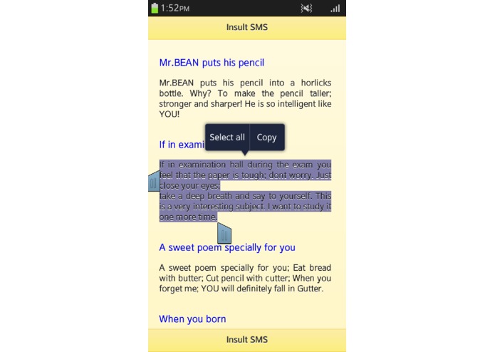 Insult SMS – screenshot 4