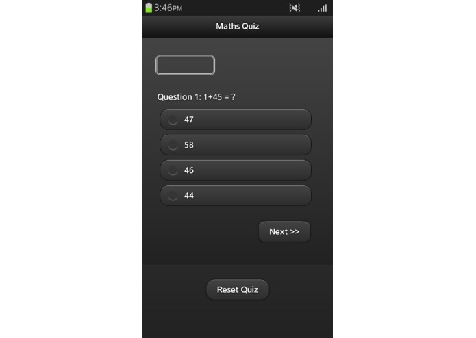 Maths Quiz – screenshot 1
