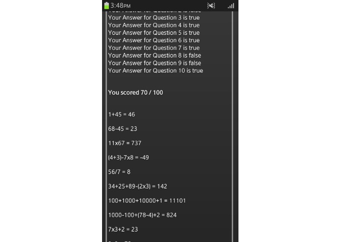 Maths Quiz – screenshot 4