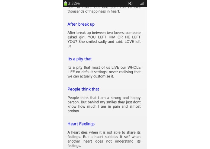 Sad SMS – screenshot 3