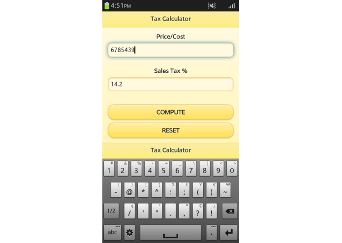 Tax Calculator – screenshot 3