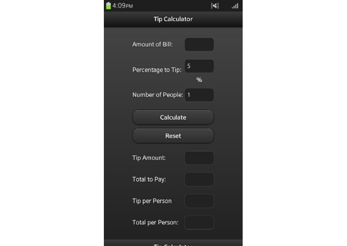 Tip Calculator – screenshot 1