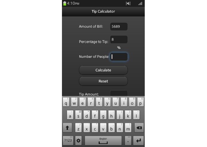Tip Calculator – screenshot 4