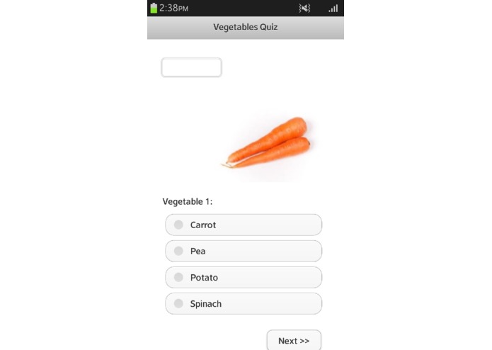Vegetable Quiz – screenshot 1