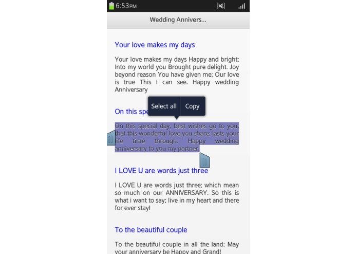Wedding Anniversary SMS – screenshot 1