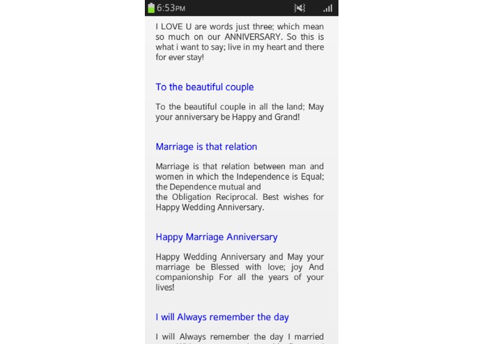 Wedding Anniversary SMS – screenshot 2