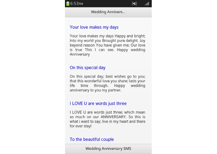 Wedding Anniversary SMS – screenshot 4