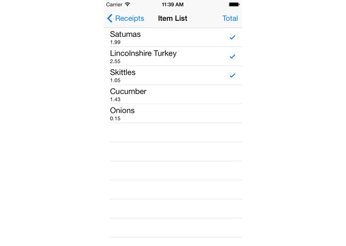Itemised Electronic Receipt System – screenshot 2