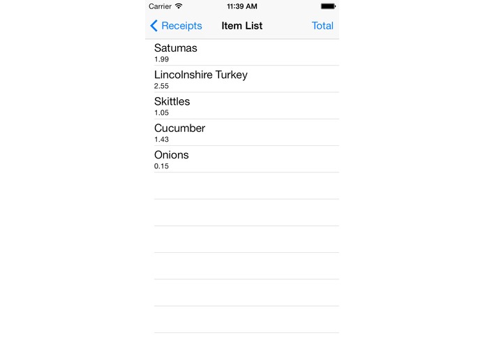 Itemised Electronic Receipt System – screenshot 3
