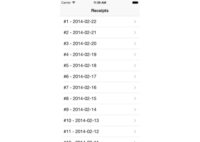 Itemised Electronic Receipt System – screenshot 4