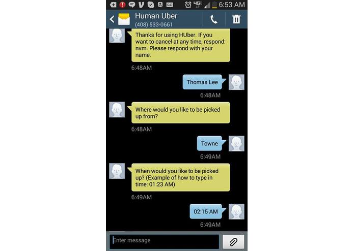 HUber – screenshot 2