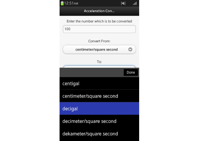 Acceleration Converter – screenshot 4