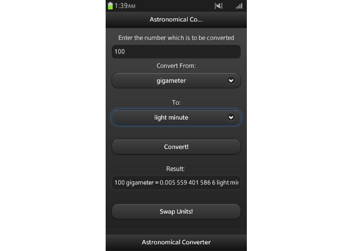 Astronomical Converter – screenshot 4