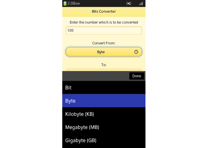 Bits Converter – screenshot 2