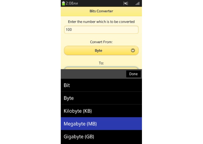 Bits Converter – screenshot 3