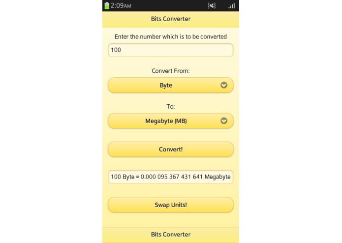 Bits Converter – screenshot 4